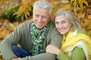 Older Couple Showing Off their Healthy Smiles